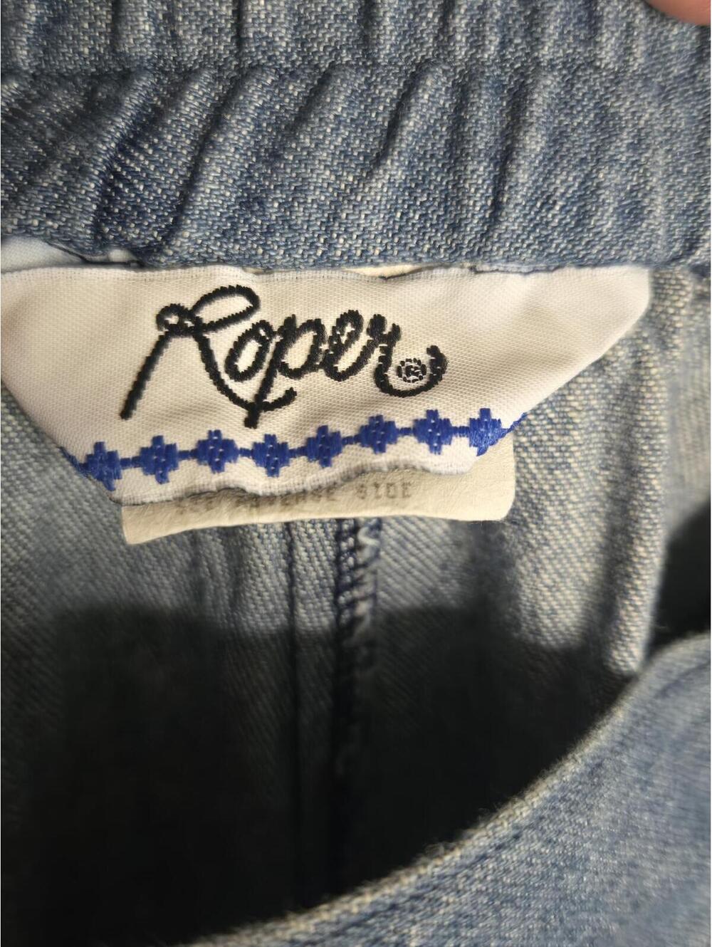 Vintage Roper Denim Indian Nickle Button-Front Maxi Skirt - Picture 3 of 7